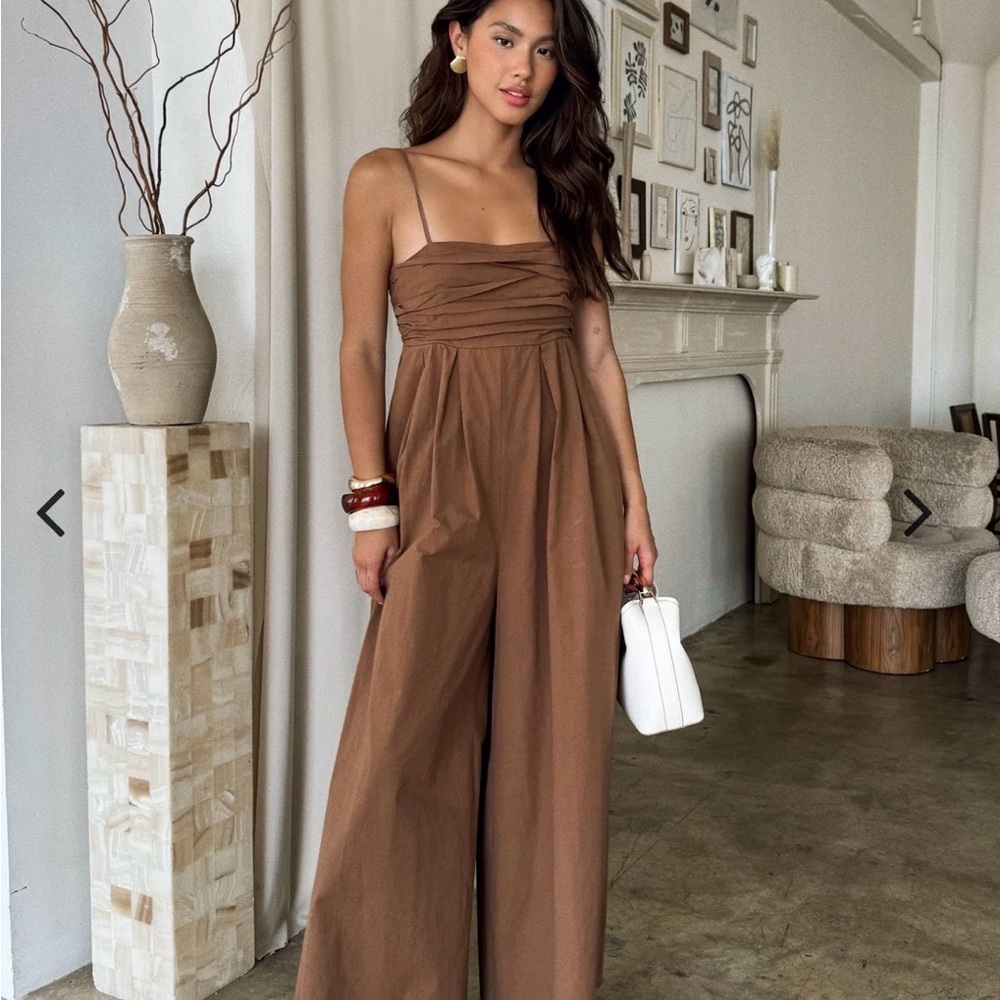 NWT Elegant Brown Jumpsuit